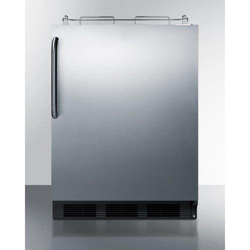 Summit Kegerator Summit 24&quot; Wide Built-In Kegerator, ADA Compliant SBC58BLBICSSADANK