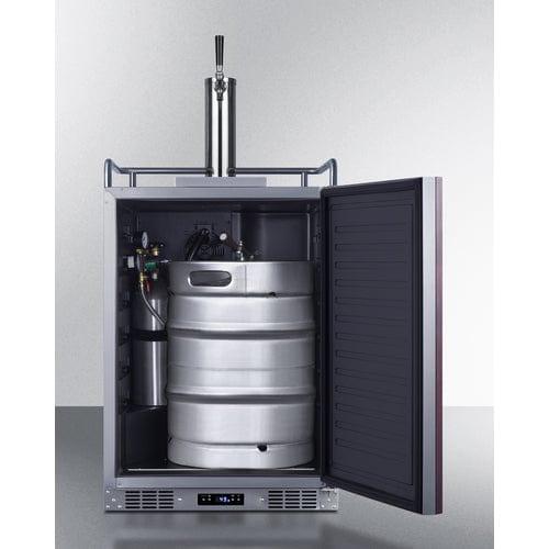 Summit Kegerator Summit 24&quot; Wide Built-In Kegerator (Panel Not Included) SBC682PNR