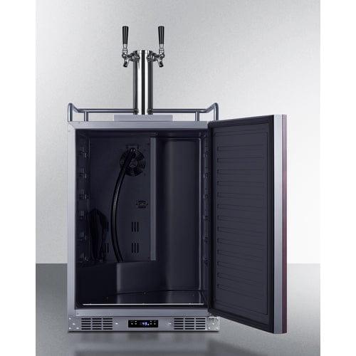 Summit Kegerator Summit 24" Wide Built-In Kegerator (Panel Not Included) SBC682PNRCFTWIN