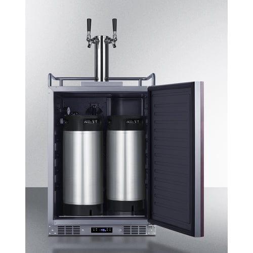 Summit Kegerator Summit 24&quot; Wide Built-In Kegerator (Panel Not Included) SBC682PNRCFTWIN