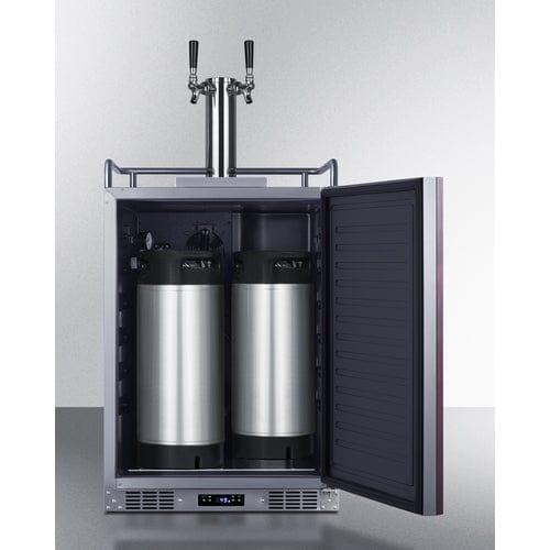 Summit Kegerator Summit 24" Wide Built-In Kegerator (Panel Not Included) SBC682PNRCFTWIN