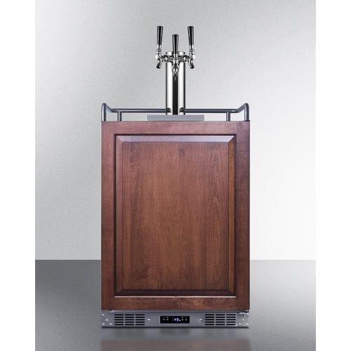 Summit Kegerator Summit 24&quot; Wide Built-In Kegerator (Panel Not Included) SBC682PNRTRIPLE