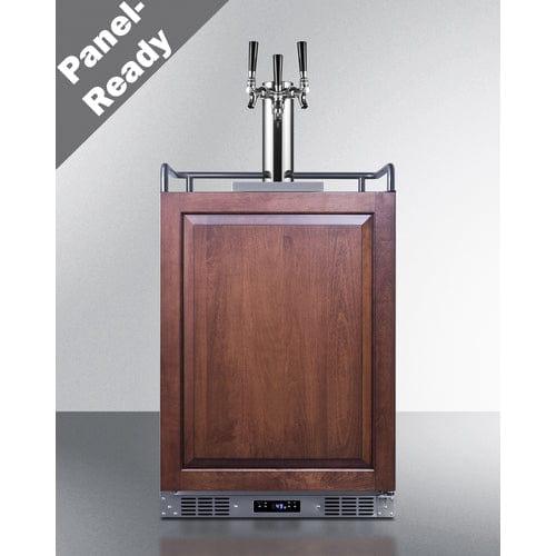 Summit Kegerator Summit 24&quot; Wide Built-In Kegerator (Panel Not Included) SBC682PNRTRIPLE