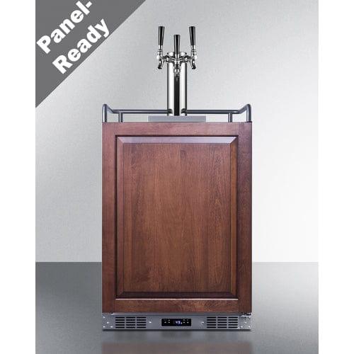 Summit Kegerator Summit 24" Wide Built-In Kegerator (Panel Not Included) SBC682PNRTRIPLE