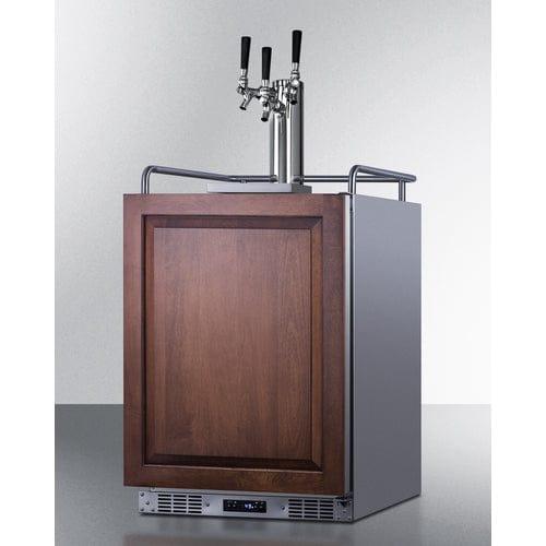 Summit Kegerator Summit 24&quot; Wide Built-In Kegerator (Panel Not Included) SBC682PNRTRIPLE