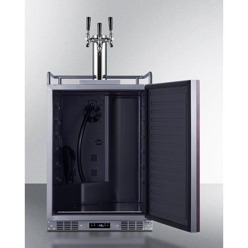 Summit Kegerator Summit 24" Wide Built-In Kegerator (Panel Not Included) SBC682PNRTRIPLE