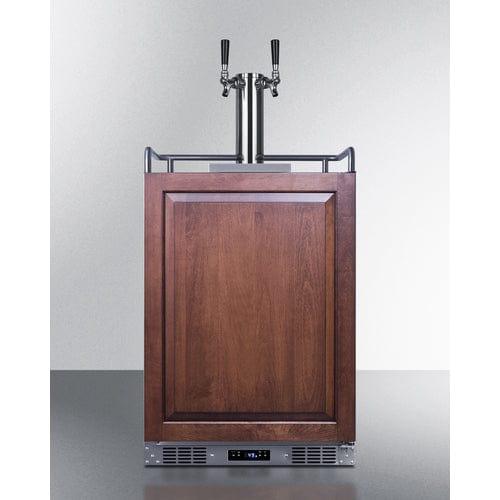 Summit Kegerator Summit 24&quot; Wide Built-In Kegerator (Panel Not Included) SBC682PNRTWIN