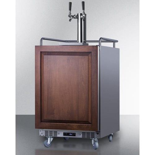 Summit Kegerator Summit 24&quot; Wide Built-In Kegerator (Panel Not Included) SBC682PNRTWIN