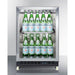 Summit Beverage Center Summit 24" Wide Built-In Mini Reach-In Beverage Center with Dolly SCR610BLRI