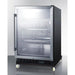 Summit Beverage Center Summit 24" Wide Built-In Mini Reach-In Beverage Center with Dolly SCR610BLRI