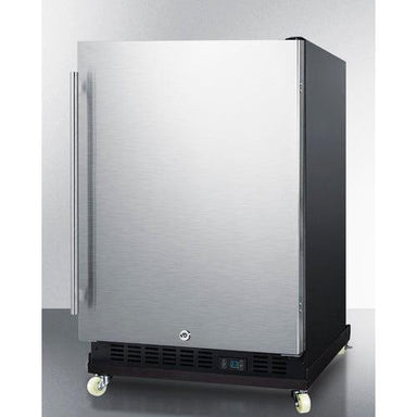Summit Beverage Center Summit 24" Wide Built-In Mini Reach-In Beverage Center with Dolly SCR610BLSDRI