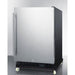 Summit Beverage Center Summit 24" Wide Built-In Mini Reach-In Beverage Center with Dolly SCR610BLSDRI