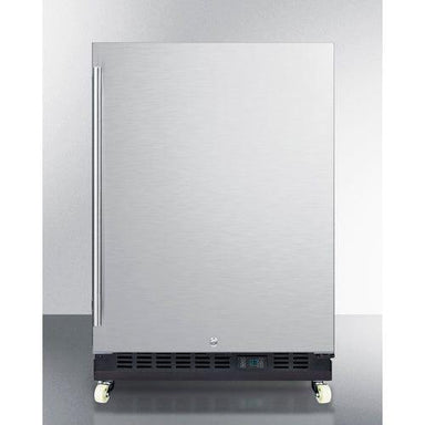 Summit Beverage Center Summit 24" Wide Built-In Mini Reach-In Beverage Center with Dolly SCR610BLSDRI