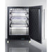 Summit Beverage Center Summit 24" Wide Built-In Mini Reach-In Beverage Center with Dolly SCR610BLSDRI