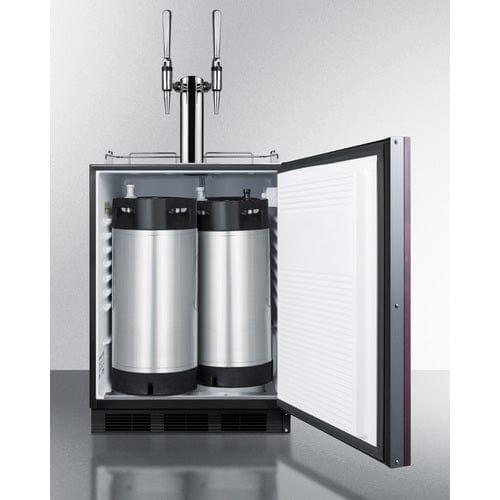 Summit Kegerator Summit 24" Wide Built-In Nitro Coffee Kegerator, ADA Compliant (Panel Not Included) SBC58BLBIADAIFNCFTWIN