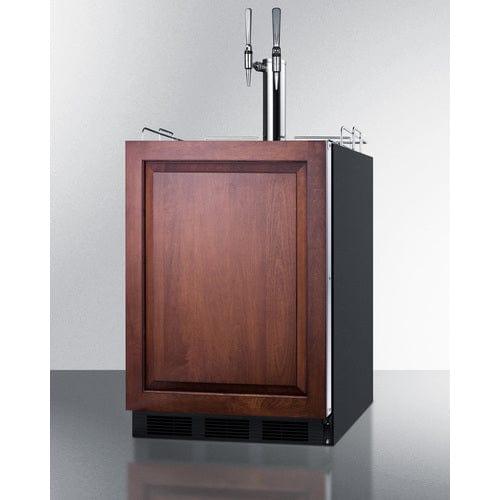 Summit Kegerator Summit 24" Wide Built-In Nitro Coffee Kegerator, ADA Compliant (Panel Not Included) SBC58BLBIADAIFNCFTWIN