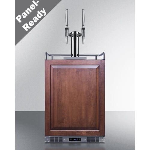 Summit Kegerator Summit 24&quot; Wide Built-In Nitro Coffee Kegerator (Panel Not Included) SBC682PNRNCFTWIN