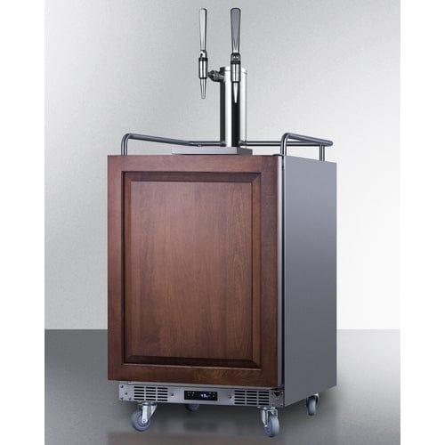 Summit Kegerator Summit 24&quot; Wide Built-In Nitro Coffee Kegerator (Panel Not Included) SBC682PNRNCFTWIN