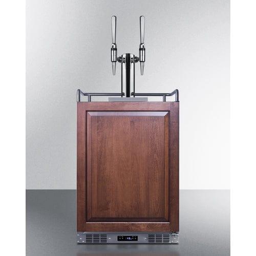 Summit Kegerator Summit 24&quot; Wide Built-In Nitro Coffee Kegerator (Panel Not Included) SBC682PNRNCFTWIN