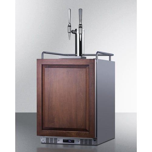 Summit Kegerator Summit 24&quot; Wide Built-In Nitro Coffee Kegerator (Panel Not Included) SBC682PNRNCFTWIN