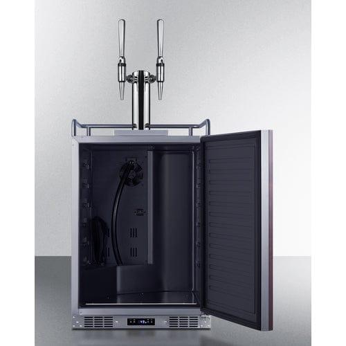 Summit Kegerator Summit 24" Wide Built-In Nitro Coffee Kegerator (Panel Not Included) SBC682PNRNCFTWIN