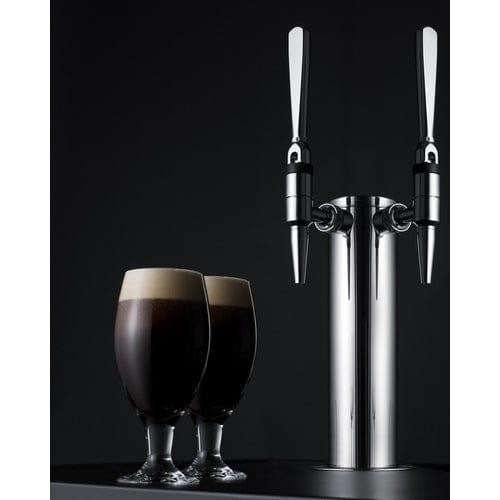 Summit Kegerator Summit 24&quot; Wide Built-In Nitro Coffee Kegerator SBC682NCFTWIN