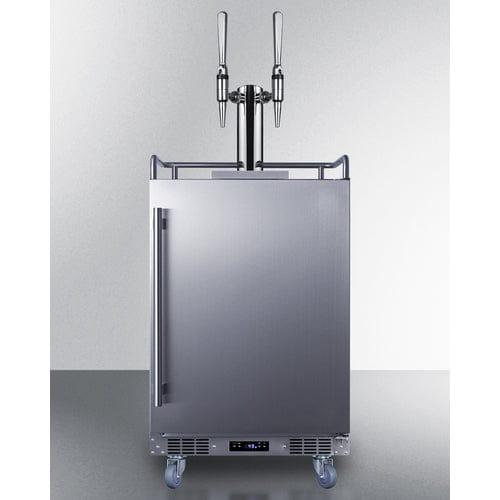 Summit Kegerator Summit 24" Wide Built-In Nitro Coffee Kegerator SBC682NCFTWIN