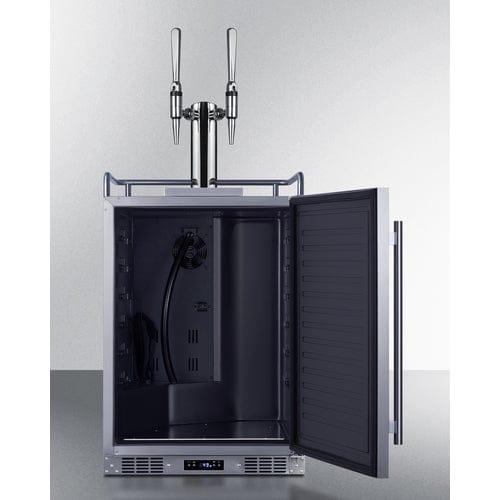 Summit Kegerator Summit 24" Wide Built-In Nitro Coffee Kegerator SBC682NCFTWIN
