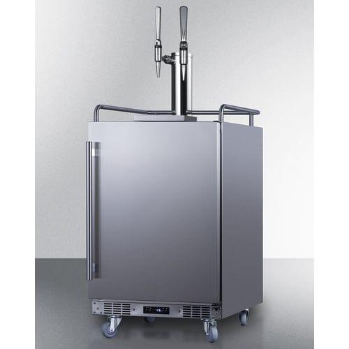 Summit Kegerator Summit 24" Wide Built-In Nitro Coffee Kegerator SBC682NCFTWIN