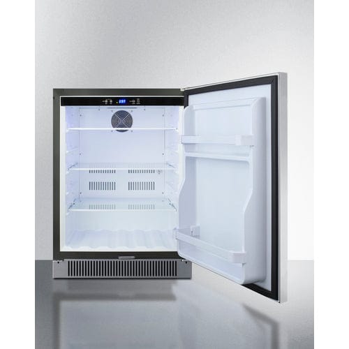 Summit Outdoor All-Refrigerator Summit 24&quot; Wide Built-In Outdoor All-Refrigerator SPR623OSCSS