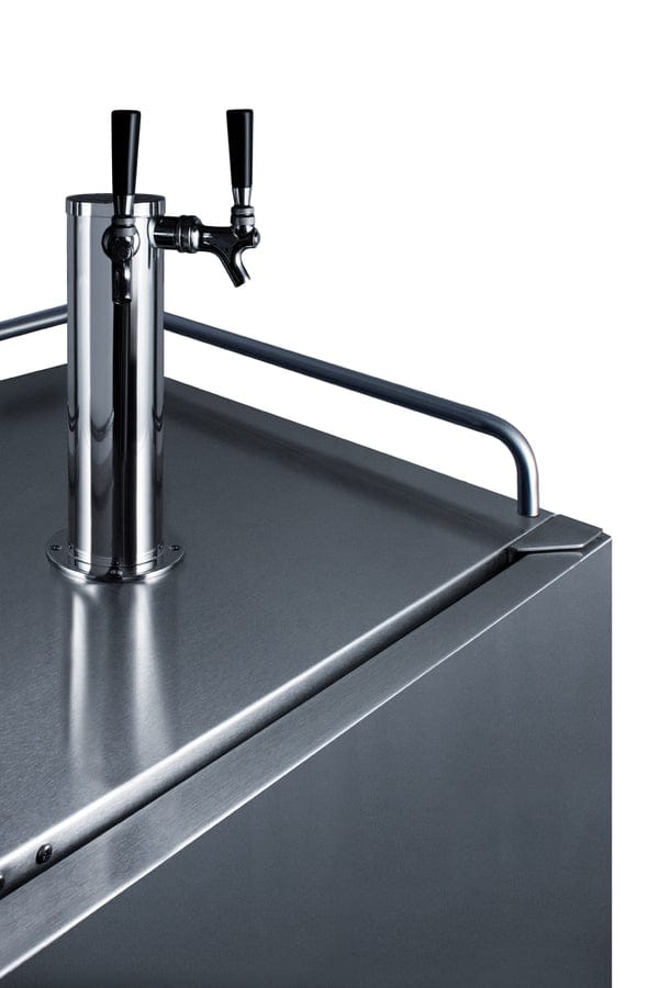 Summit Prefabricated Kitchens & Kitchenettes Summit 24" Wide Built-In Outdoor Beer & Coffee Kegerator