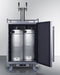 Summit Prefabricated Kitchens & Kitchenettes Summit 24" Wide Built-In Outdoor Beer & Coffee Kegerator