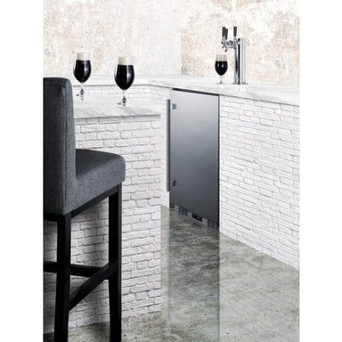 Summit Outdoor Kegerator Summit 24" Wide Built-In Outdoor Beer Kegerator SBC683OSTRIPLE
