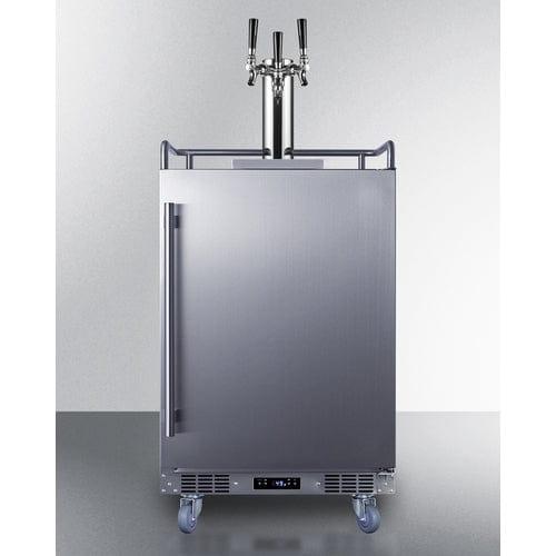 Summit Outdoor Kegerator Summit 24&quot; Wide Built-In Outdoor Beer Kegerator SBC683OSTRIPLE