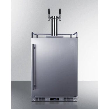 Summit Outdoor Kegerator Summit 24" Wide Built-In Outdoor Beer Kegerator SBC683OSTWIN