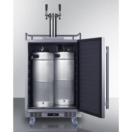 Summit Outdoor Kegerator Summit 24" Wide Built-In Outdoor Beer Kegerator SBC683OSTWIN