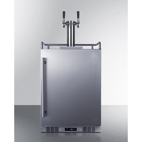 Summit Prefabricated Kitchens & Kitchenettes Summit 24" Wide Built-In Outdoor Beer & Wine Kegerator