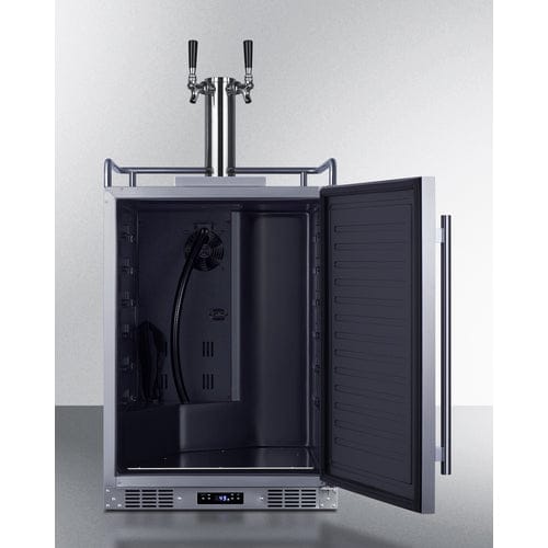 Summit Prefabricated Kitchens & Kitchenettes Summit 24" Wide Built-In Outdoor Beer & Wine Kegerator