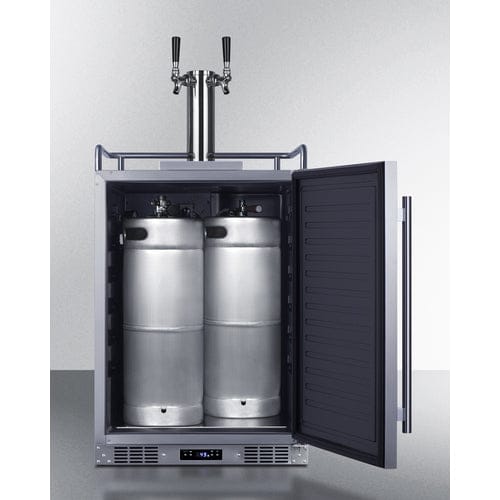 Summit Prefabricated Kitchens & Kitchenettes Summit 24" Wide Built-In Outdoor Beer & Wine Kegerator