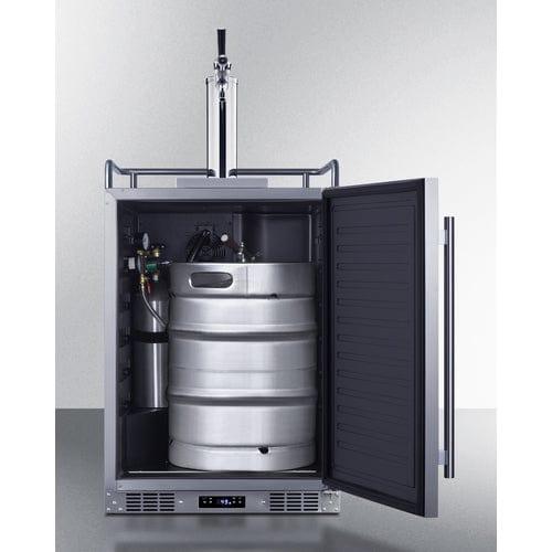 Summit Freezers Summit 24" Wide Built-In Outdoor Commercial Beer Kegerator BC74OSCOM