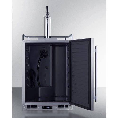 Summit Freezers Summit 24" Wide Built-In Outdoor Commercial Beer Kegerator BC74OSCOM
