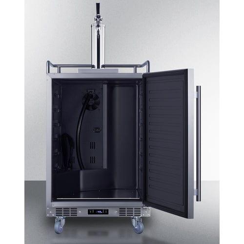 Summit Freezers Summit 24" Wide Built-In Outdoor Commercial Beer Kegerator BC74OSCOM