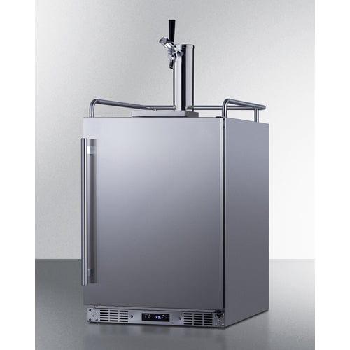 Summit Freezers Summit 24" Wide Built-In Outdoor Commercial Beer Kegerator BC74OSCOM