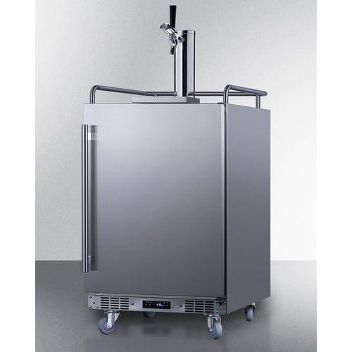 Summit Freezers Summit 24" Wide Built-In Outdoor Commercial Beer Kegerator BC74OSCOM