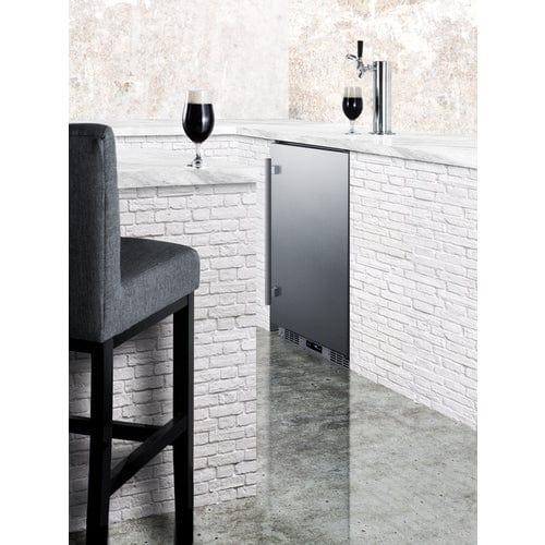 Summit Freezers Summit 24" Wide Built-In Outdoor Commercial Beer Kegerator BC74OSCOM