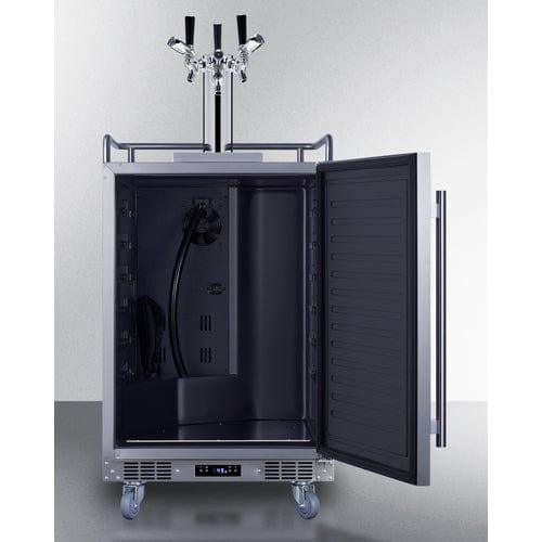 Summit Kegerator Summit 24" Wide Built-In Outdoor Commercial Beer Kegerator BC74OSCOMTRIPLE