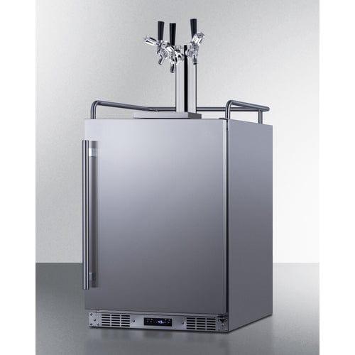 Summit Kegerator Summit 24&quot; Wide Built-In Outdoor Commercial Beer Kegerator BC74OSCOMTRIPLE