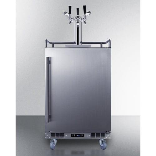 Summit Kegerator Summit 24" Wide Built-In Outdoor Commercial Beer Kegerator BC74OSCOMTRIPLE