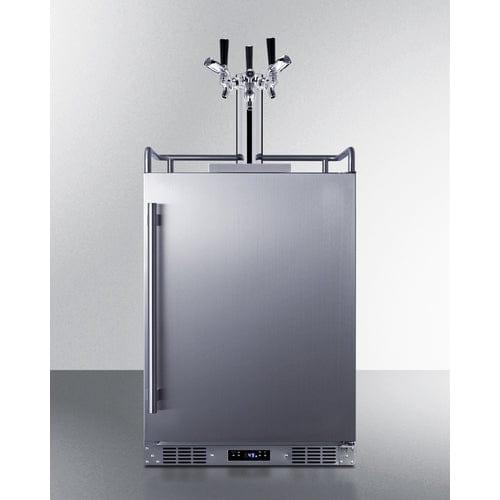 Summit Kegerator Summit 24&quot; Wide Built-In Outdoor Commercial Beer Kegerator BC74OSCOMTRIPLE