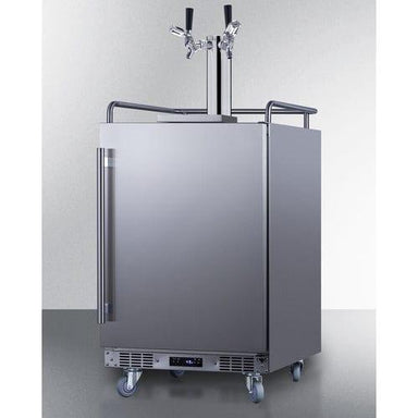 Summit Kegerator Summit 24" Wide Built-In Outdoor Commercial Beer Kegerator BC74OSCOMTWIN